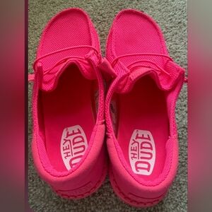 Hey Dude Bright Pink Sneakers